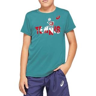Asics Tennis Graphic Erkek Çocuk Tenis Tişörtü
