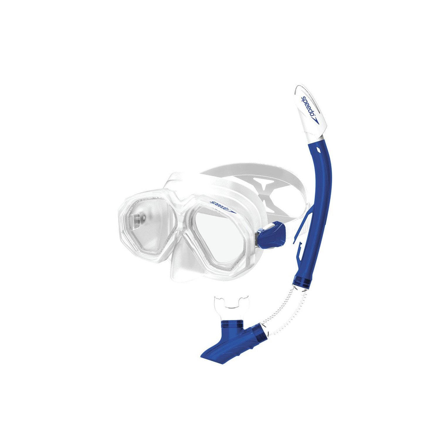 Speedo Leısure Adult Dual Lenses Combo Snorkel - MAVİ - 1