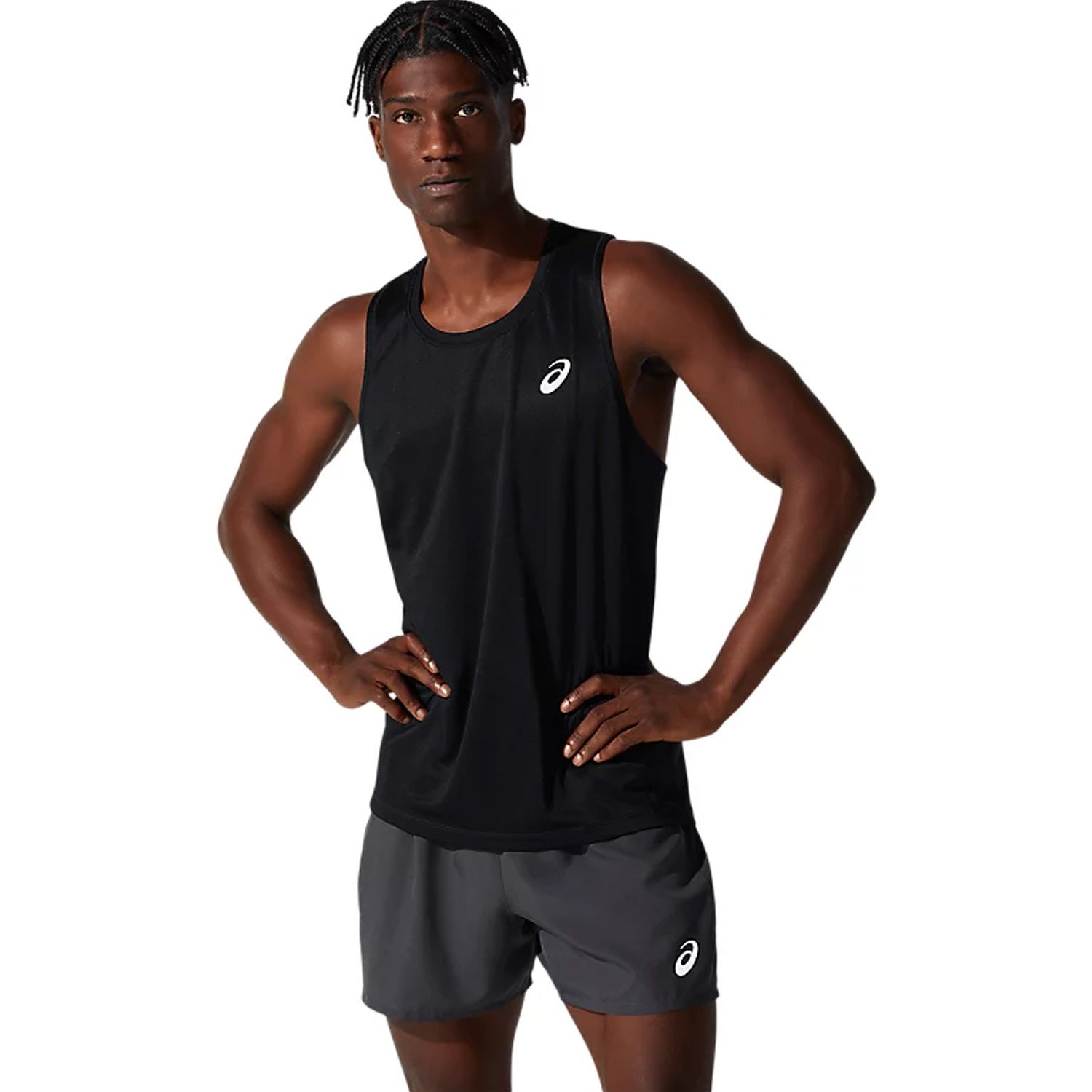 Asics Core Singlet Erkek Koşu Atleti - Siyah - 1