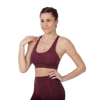 Nui Yoga Bordo Kadın Sırtı Çapraz Bantlı Spor Sütyen