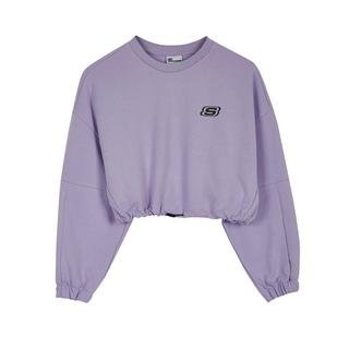 Skechers W Terry Fleece Elastic Detailed Crop Kadın Sweatshirt