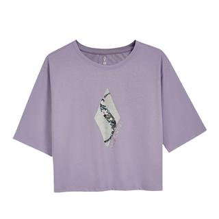 Skechers W Graphic Tee Diamond Crop Kadın T-shirt