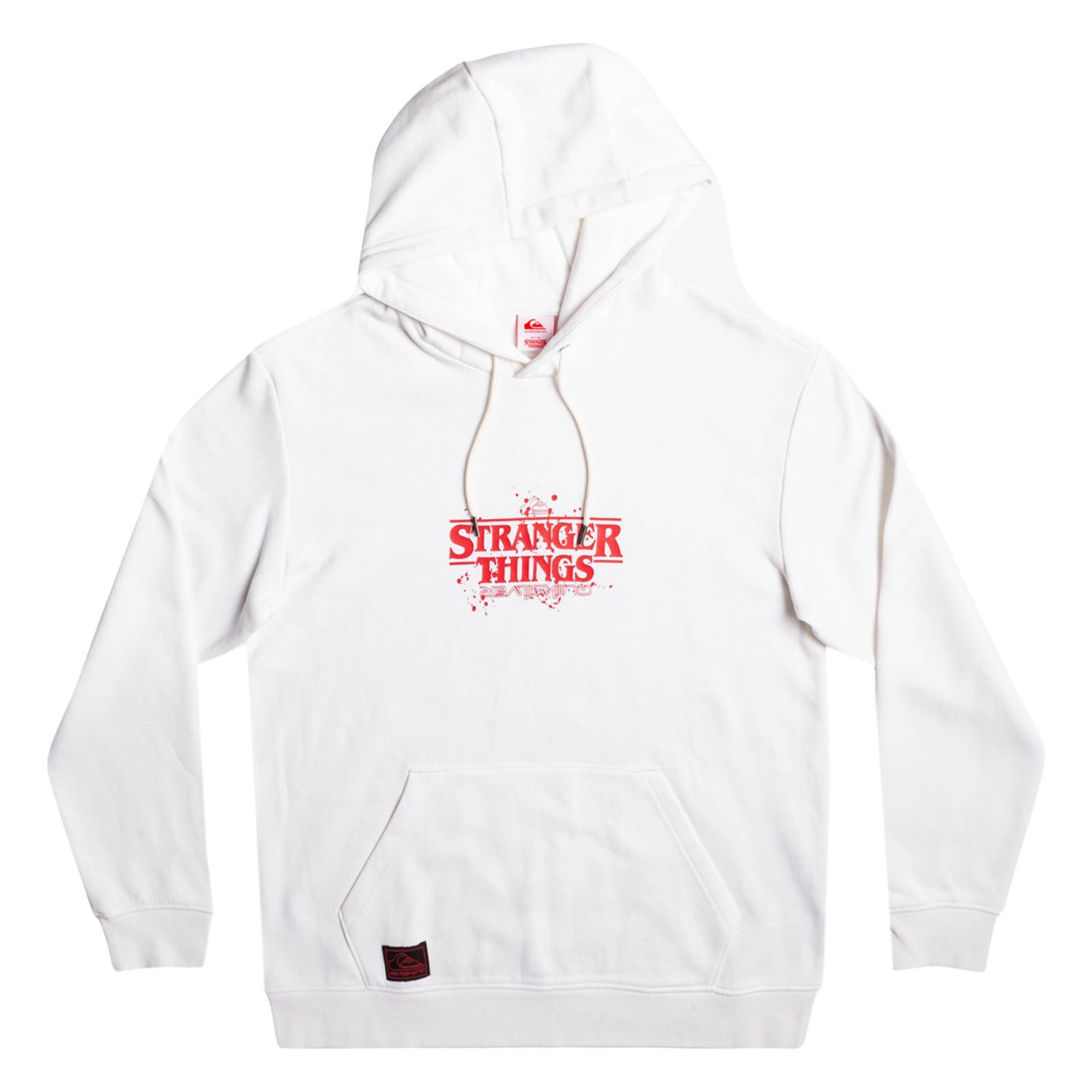 Quiksilver X Stranger Things Official Logo Erkek Sweatshirt - Beyaz - 1