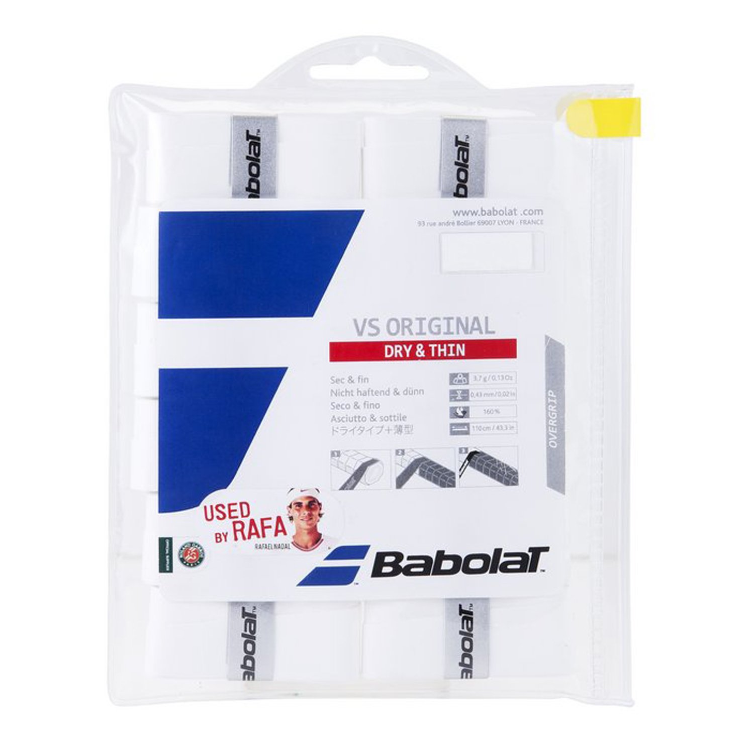 Babolat VS Original X12 Tenis Raketi Gribi - Beyaz - 1