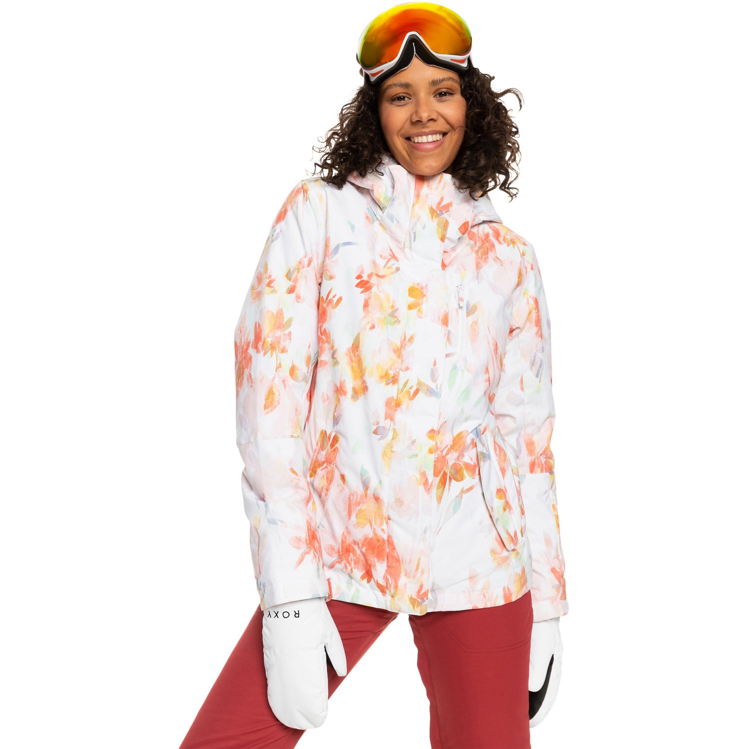 Roxy Jetty Insulated Kadın Snowboard Montu - BEYAZ - 1