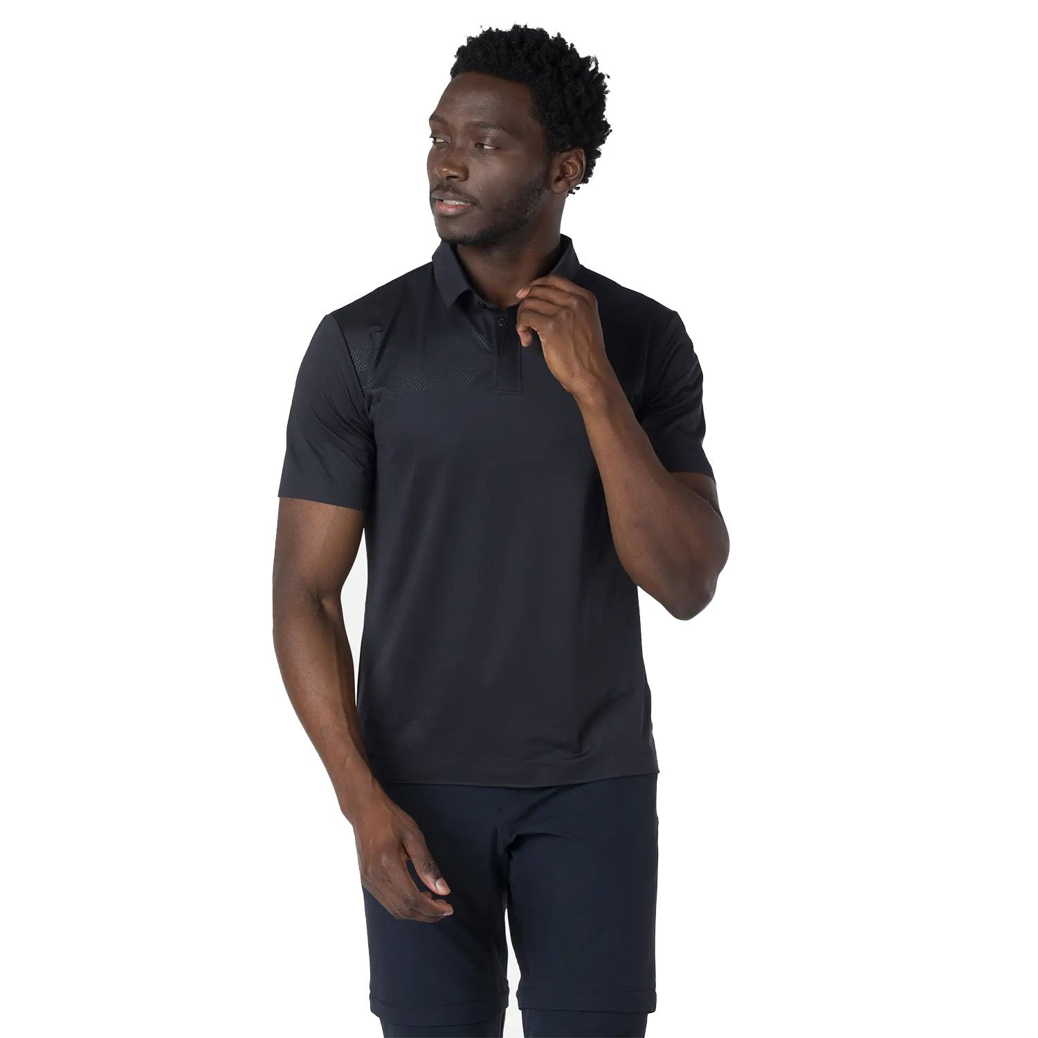 Rossignol Lightweight Breathable Erkek Polo Tişört - Siyah - 1