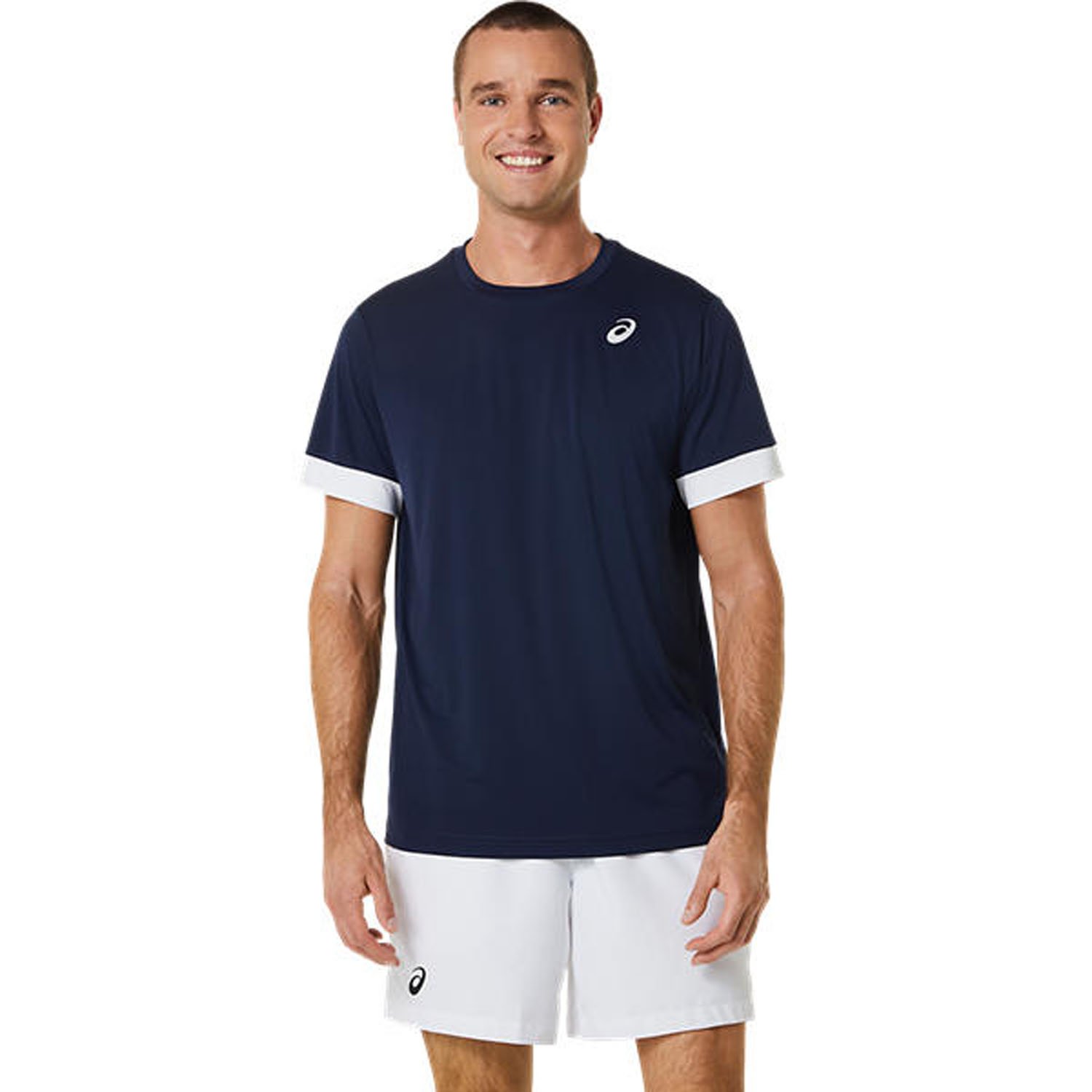 Asics Court Erkek Tenis T-Şhırt - Mavi - 1