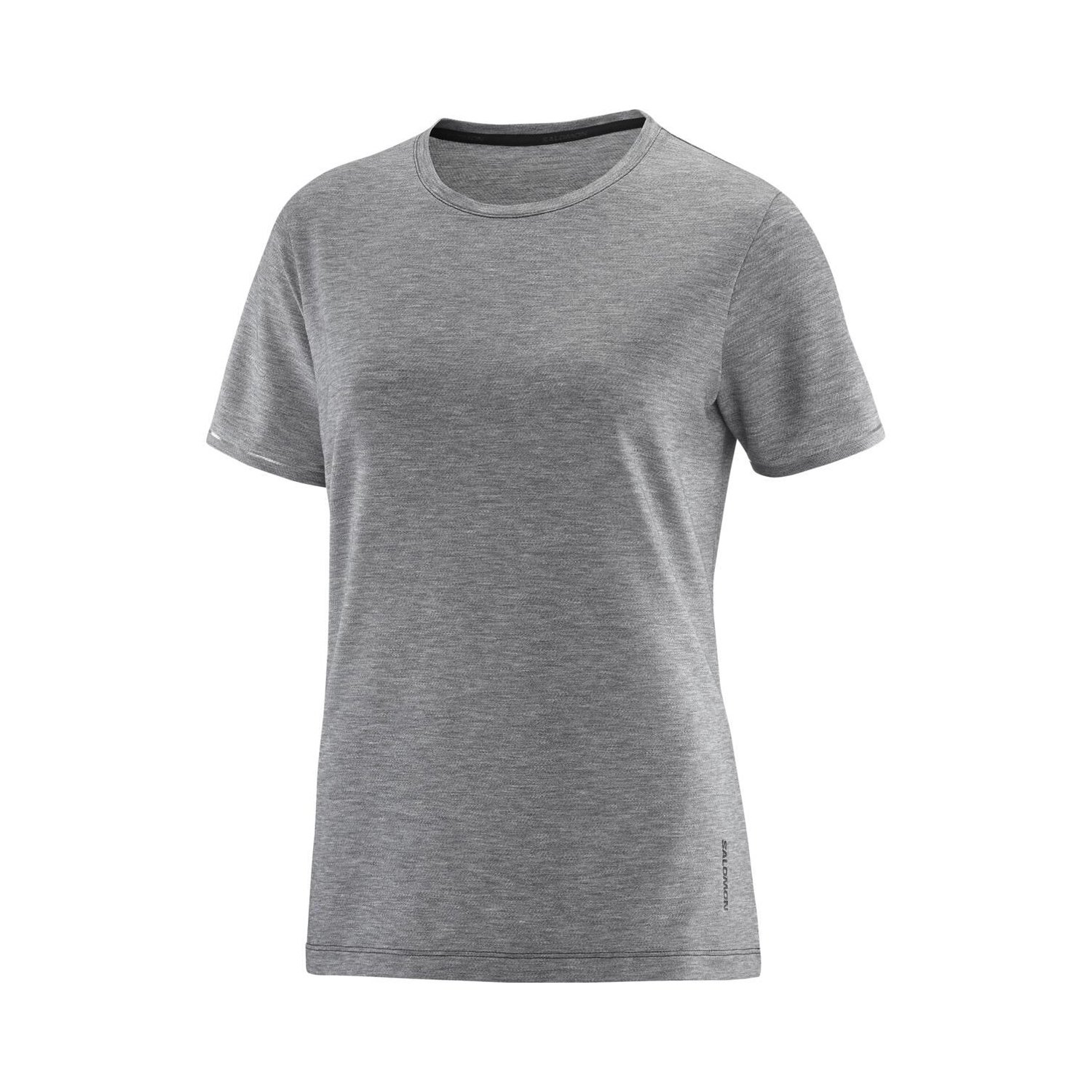 Salomon Sntial TencelSS Kadın Outdoor Koşu Tişört - Siyah - 1