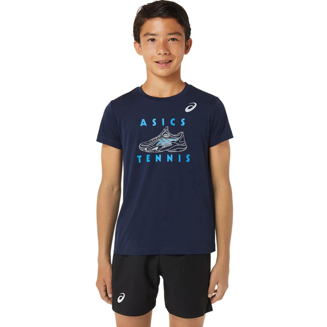 Asics Graphic Erkek Çocuk Tenis Tişört - Mavi - 1