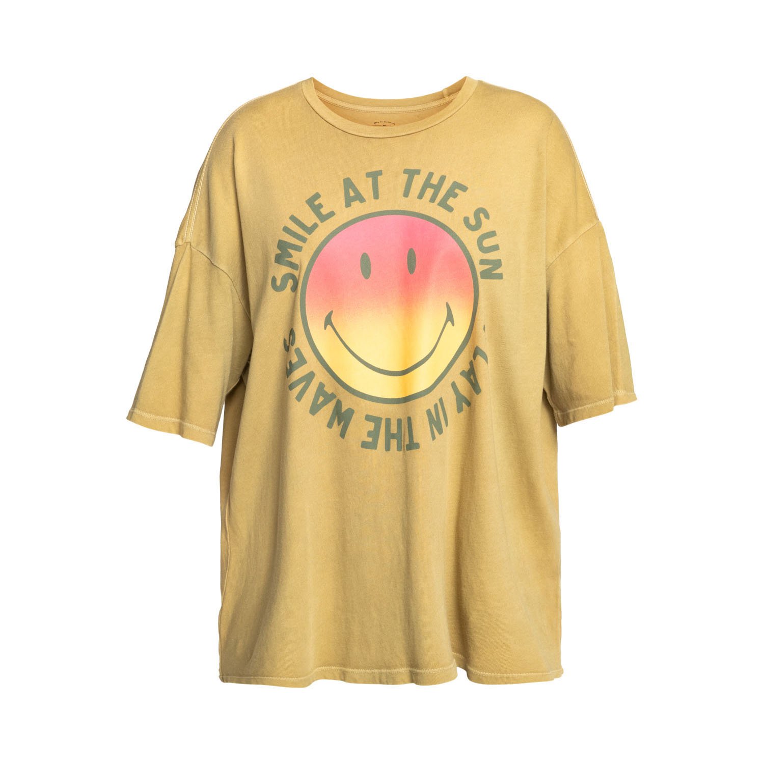 Billabong Smiley True Boy Tee Kadın Tişört - Sarı - 1