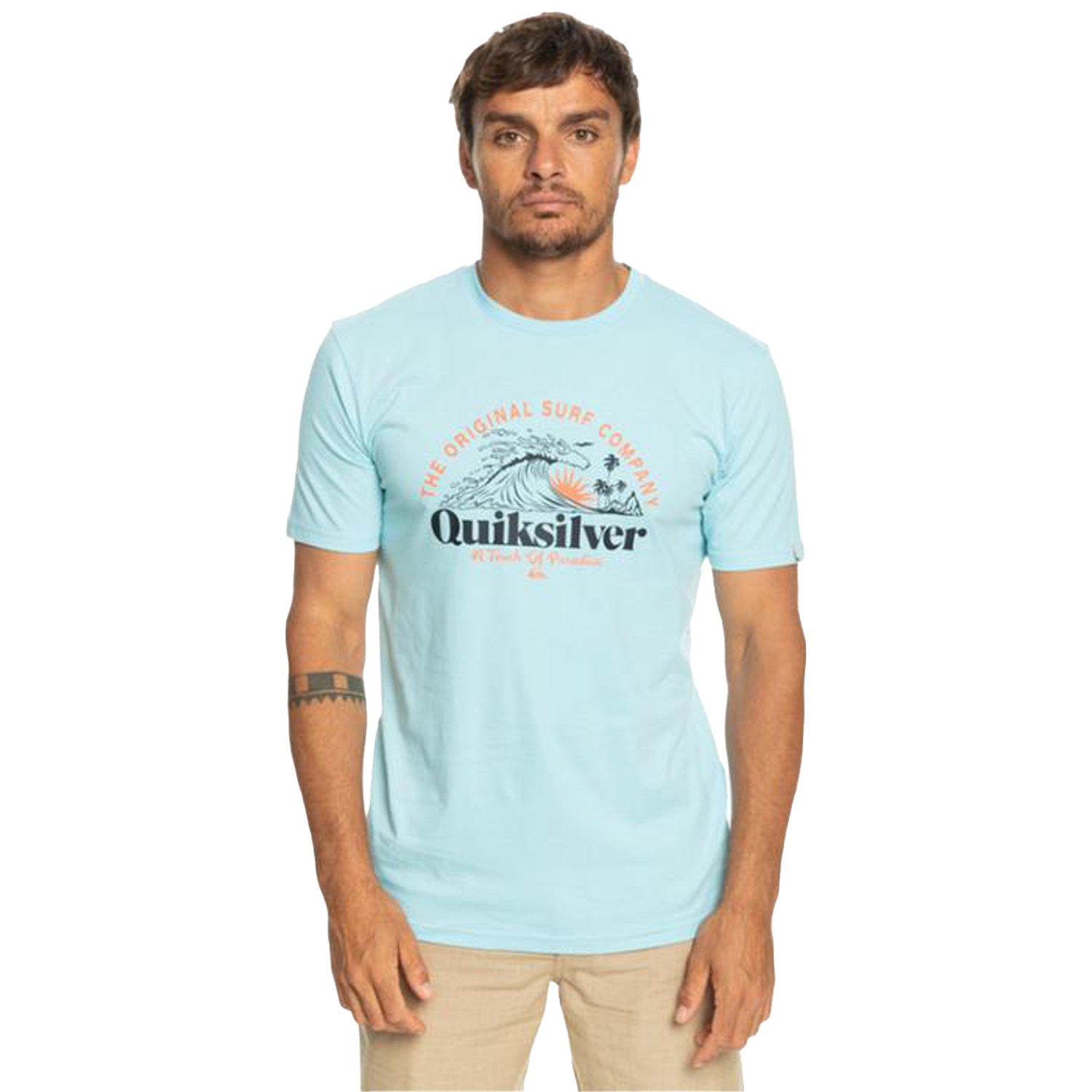 Quiksilver Sunset Wave Erkek Tişört - Mavi - 1