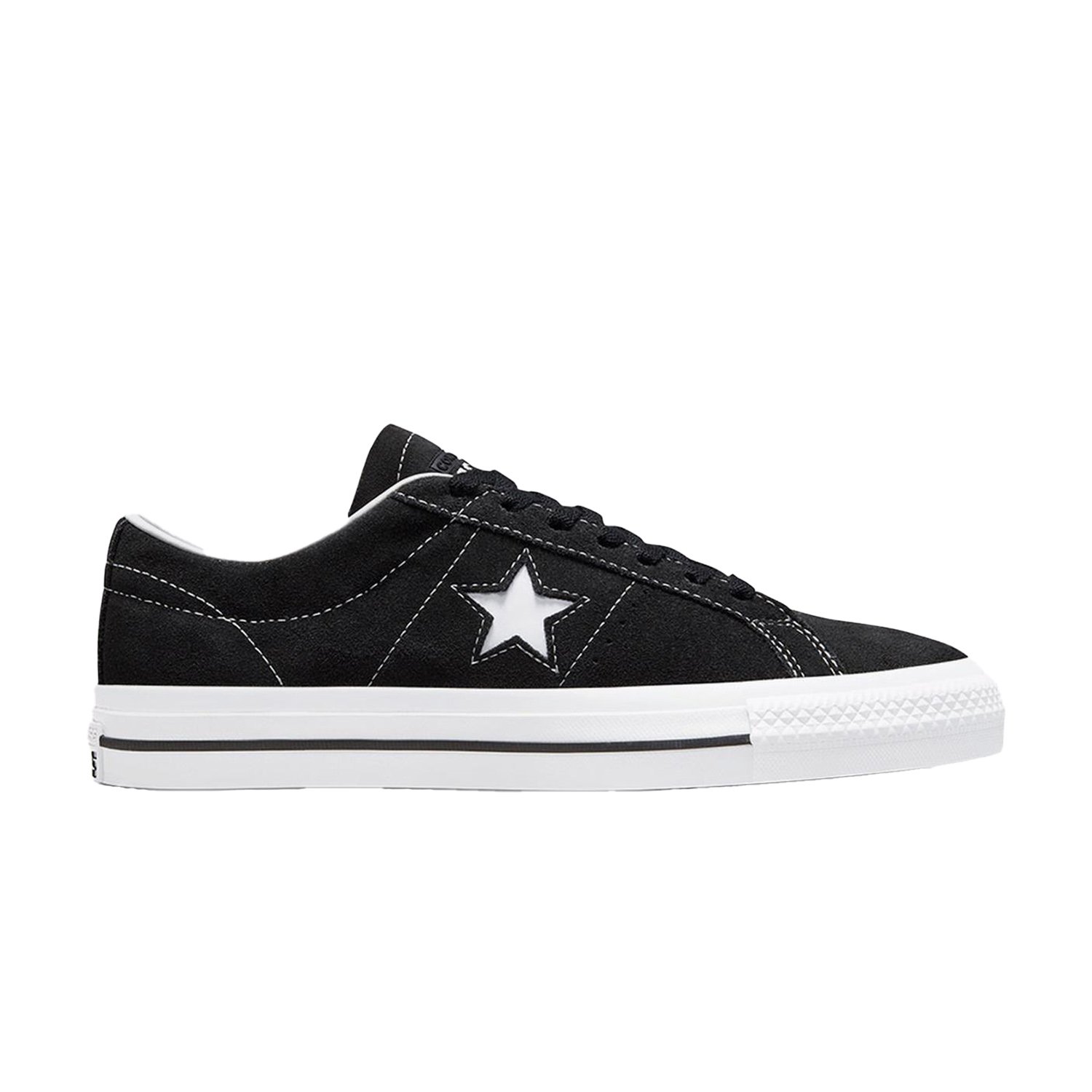 Converse Cons One Star Pro Suede Ayakkabı - Siyah - 1