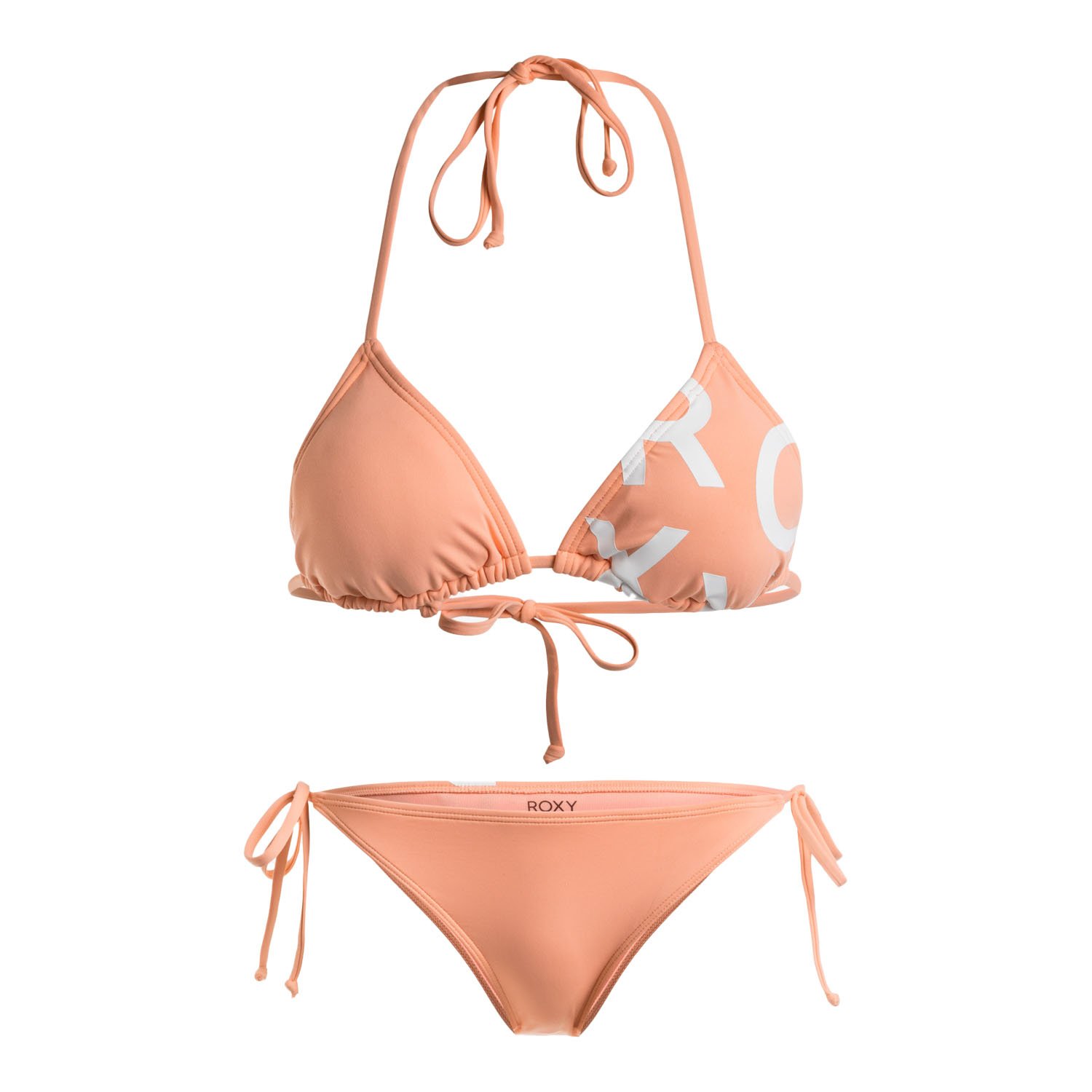 Roxy Beach Classics Tie Side Triangle Kadın Bikini - Mercan - 1