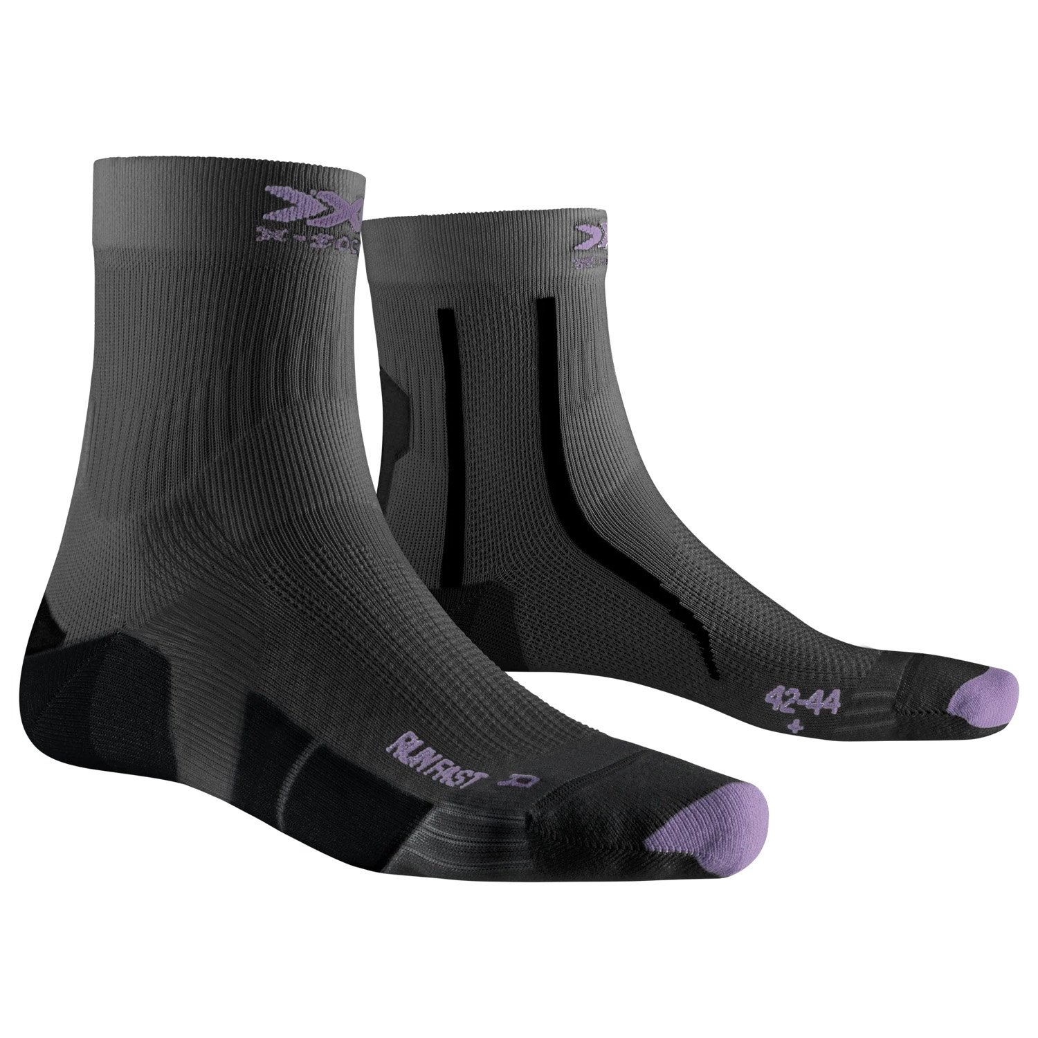 X-Bionic X-Socks:Registered: Run Fast 4.0 Çorap - Antrasit - 1