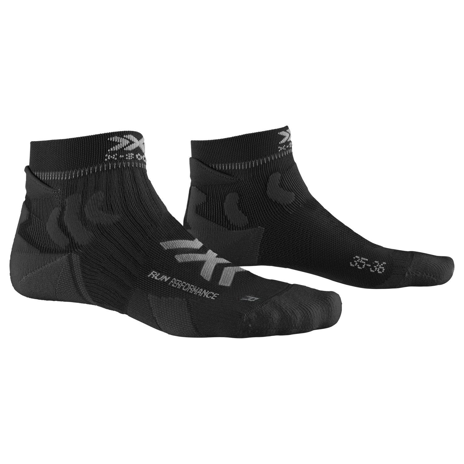 X-Bionic X-Socks:Registered: Run Performance 4.0 Erkek Çorap - Siyah - 1