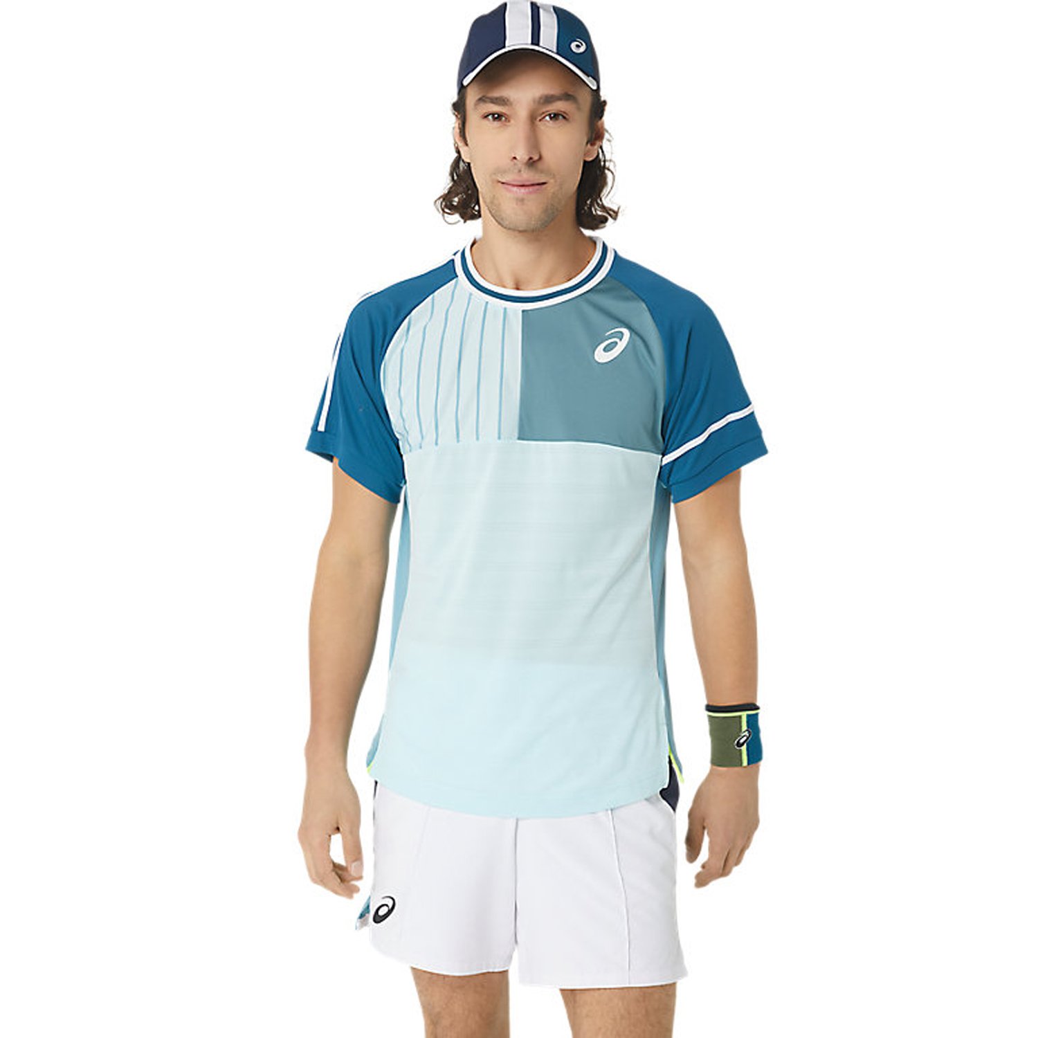 Asics Match Erkek Tenis Tişört - MULTİ - 1
