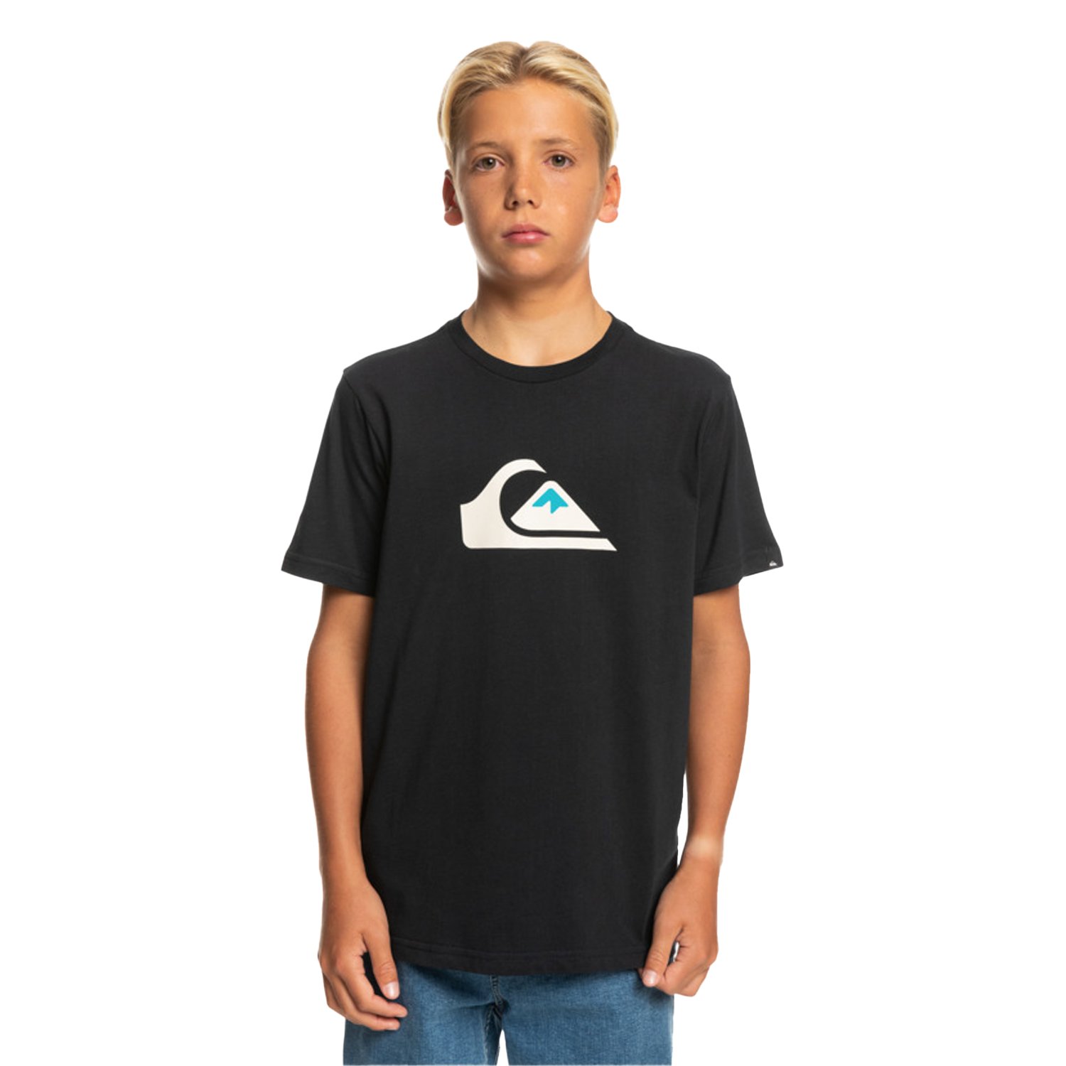 Quiksilver Comp Logo Erkek Çocuk Tişört - Siyah - 1