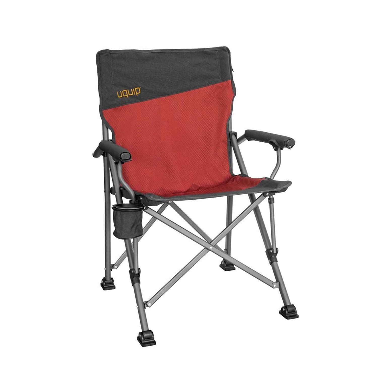 Uquip Roxy Yüksek Konforlu & Takviyeli Katlanır Kamp Sandalyesi Red - Bordo - 1
