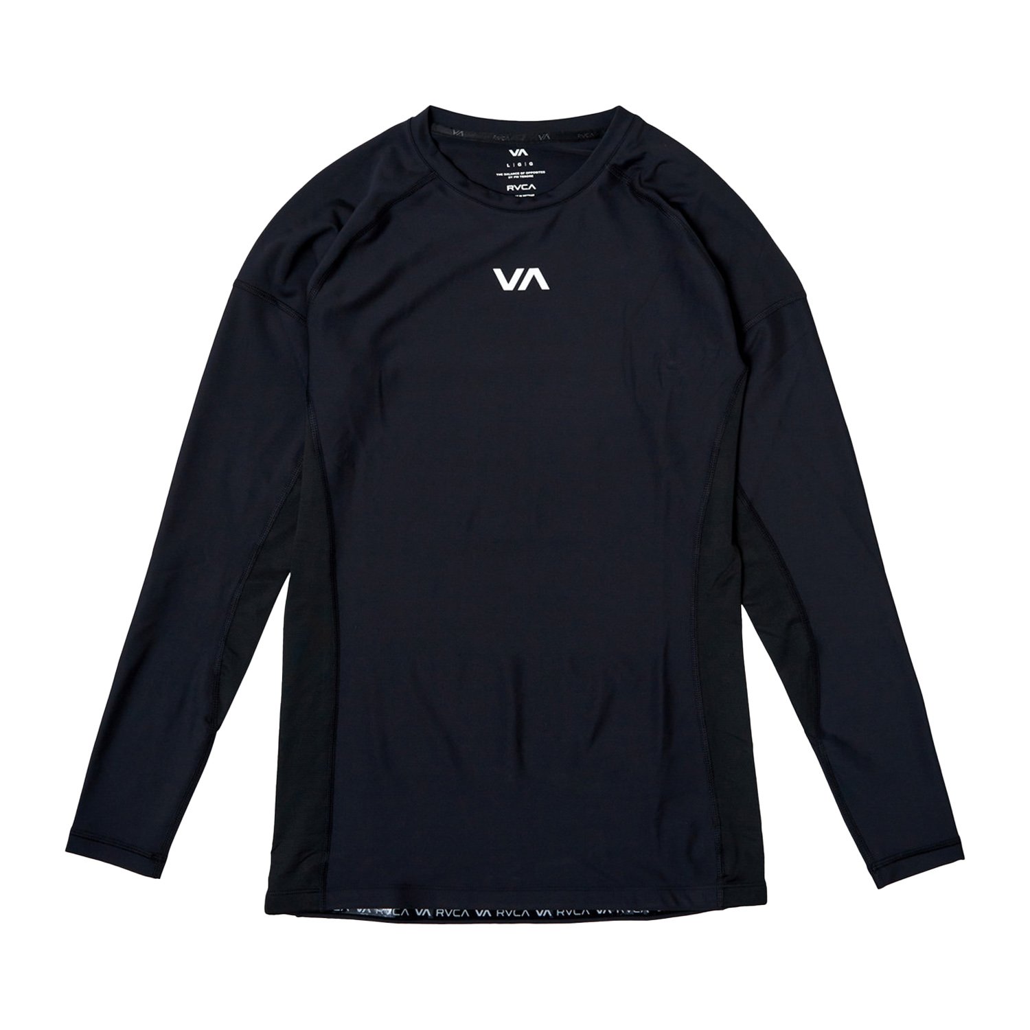 RVCA VA Sport Compression Erkek Uzun Kollu Tişört - Siyah - 1