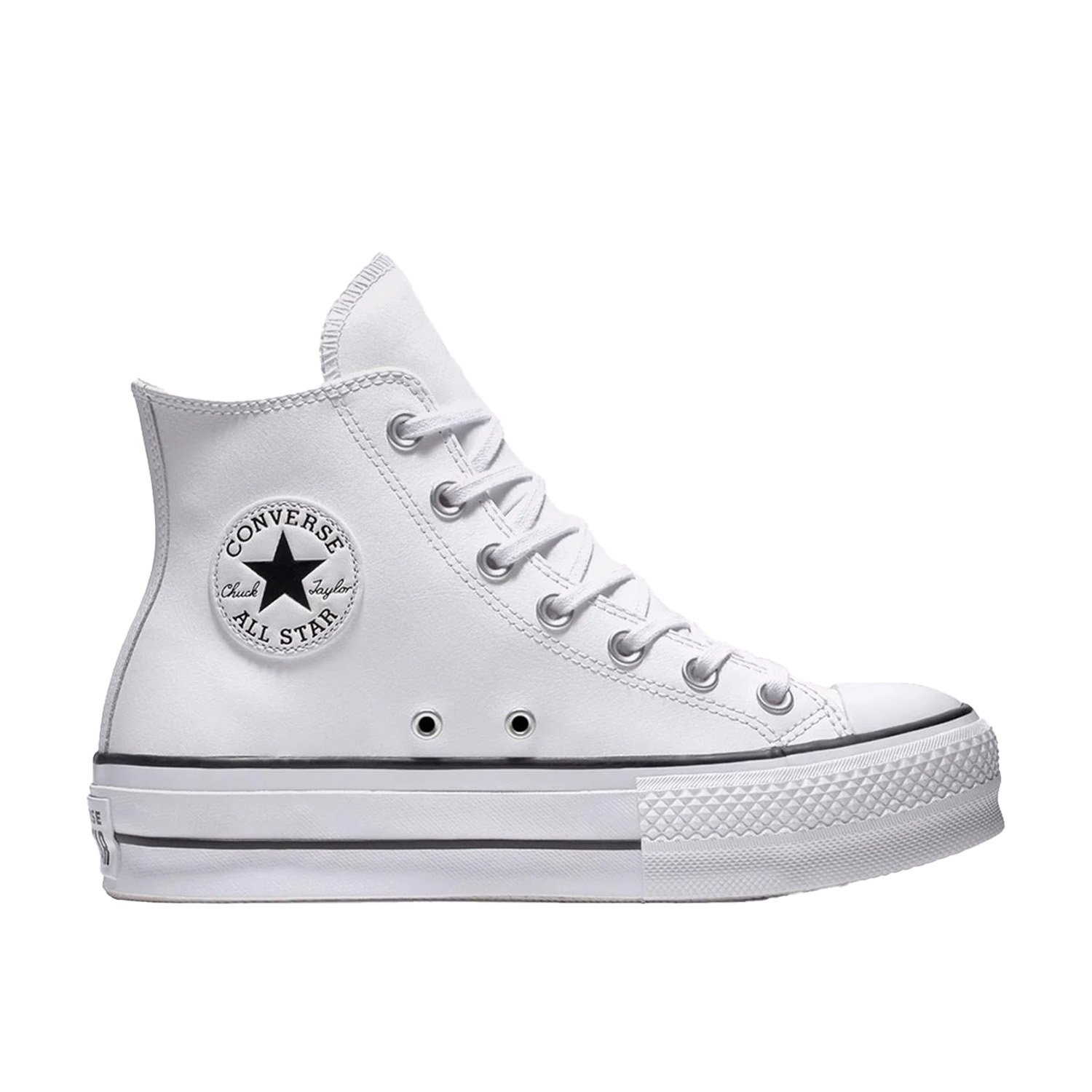 Converse Chuck Taylor All Star Leather Platform Kadın Ayakkabı - Beyaz - 1