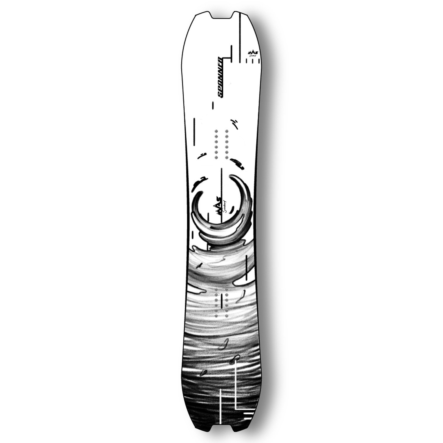 42-MAS Snowboard Spanner  153 - Beyaz - 1