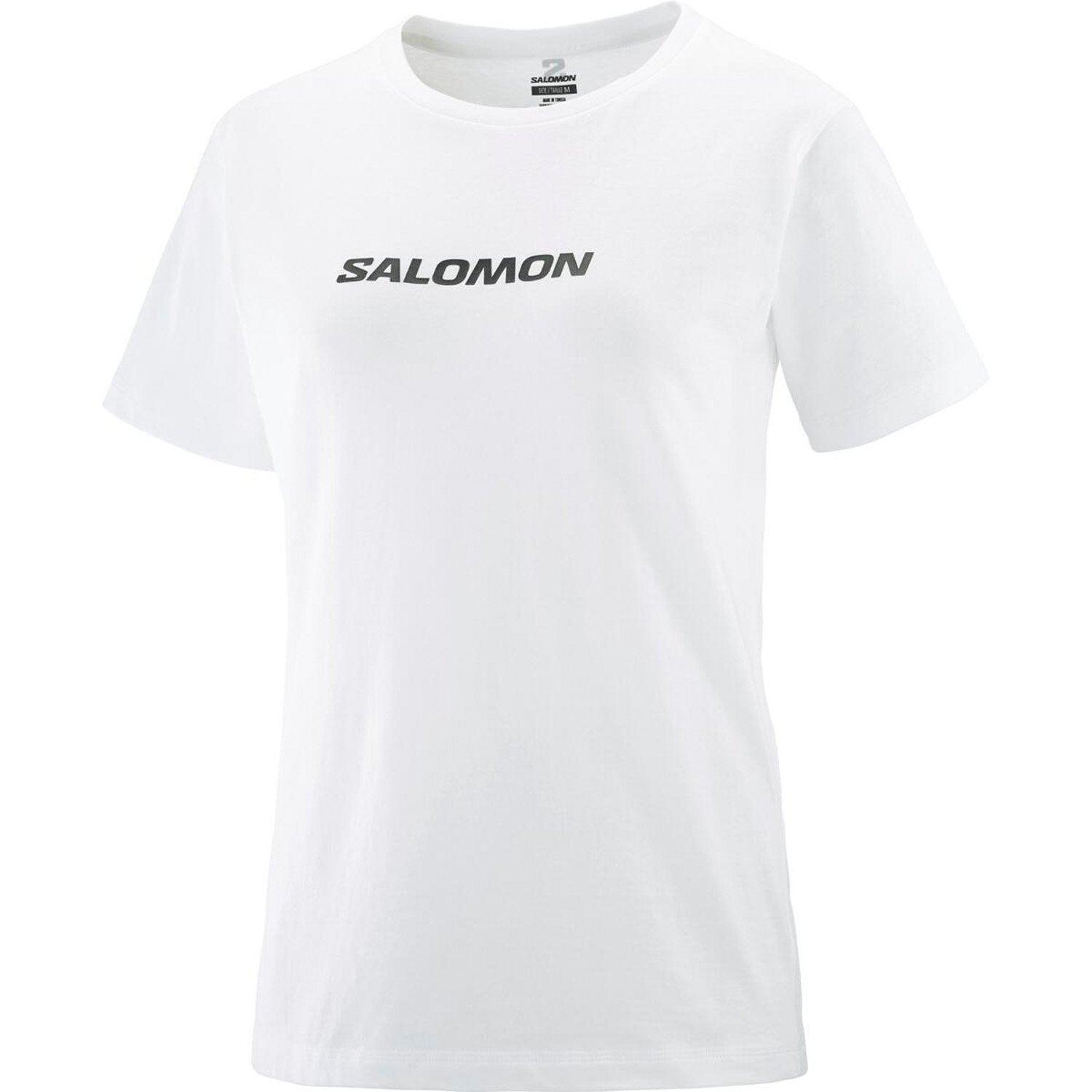Salomon Logo Kadın Koşu Koşu Tişört - Beyaz - 1