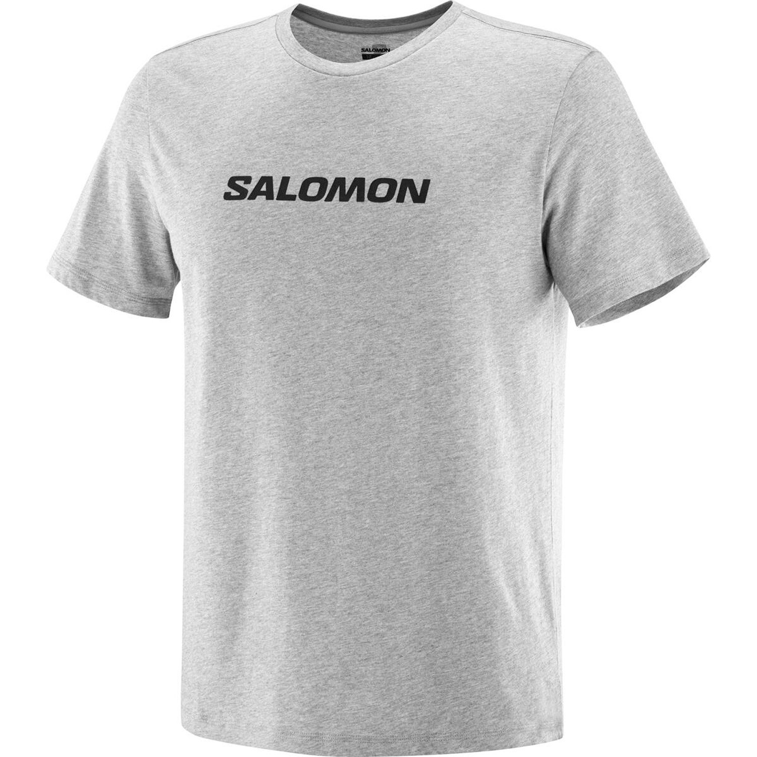Salomon Logo Perf Erkek Koşu Koşu Tişört - Gri - 1
