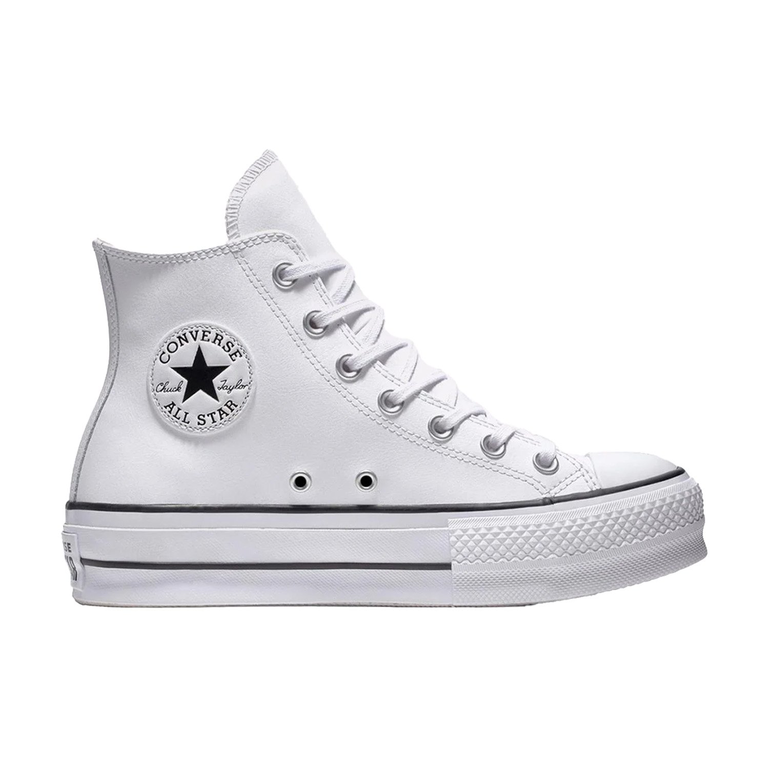 Converse Chuck Taylor All Star Leather Platform Kadın Ayakkabı - Beyaz - 1