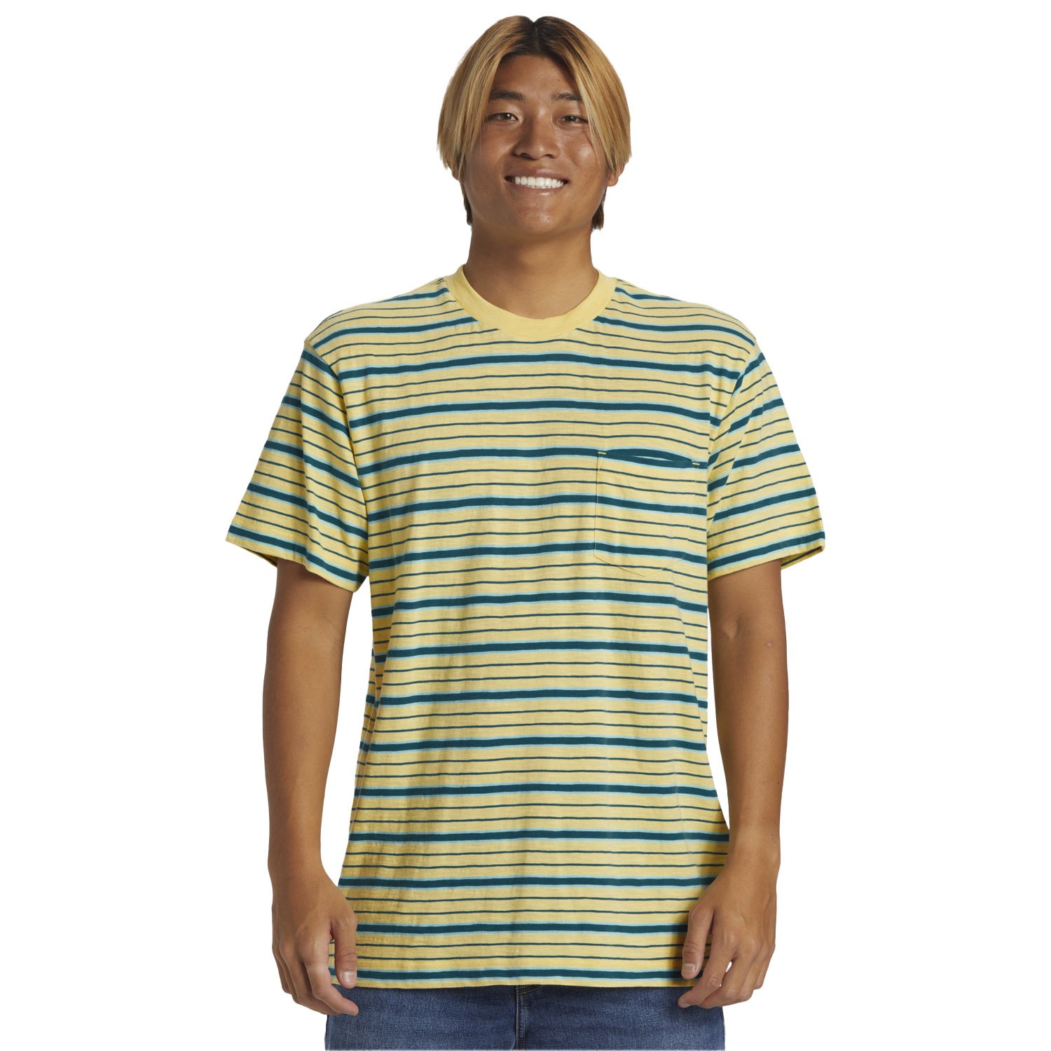 Quiksilver Tube Stripe Erkek Tişört - Renkli - 1