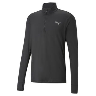 Puma Run Favorite 1/4 Zip Erkek Siyah Koşu Tişört