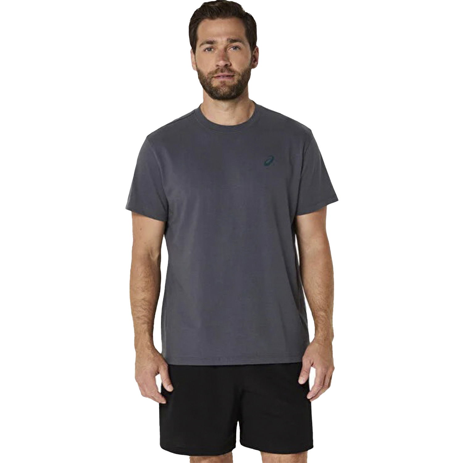 ASICS ERKEK KOŞU T-SHIRT Road Graphic SS Tee Siyah - Siyah - 1