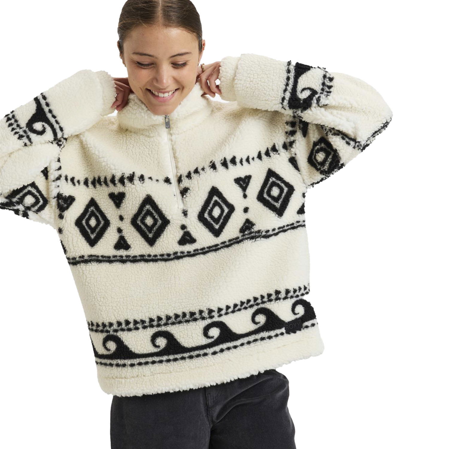 Roxy Treasure Soul Kadın Beyaz Polar - Bej - 1
