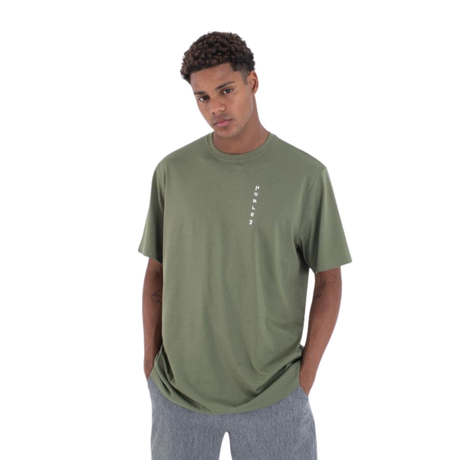 Hurley Parrot Lad SS Erkek Yeşil Tişört -  - 1