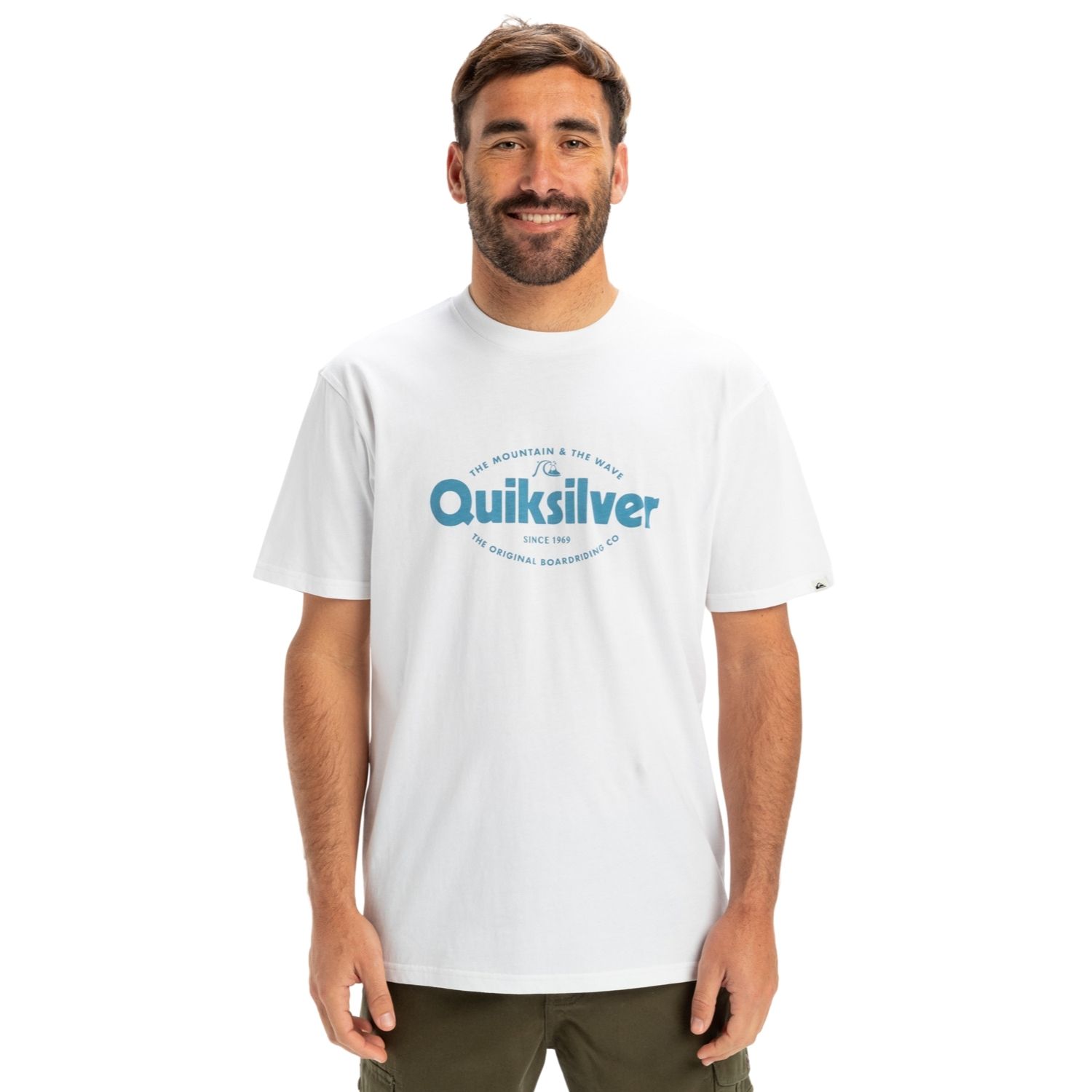 Quiksilver Ev Shape All Day Erkek Beyaz Tişört - Beyaz - 1