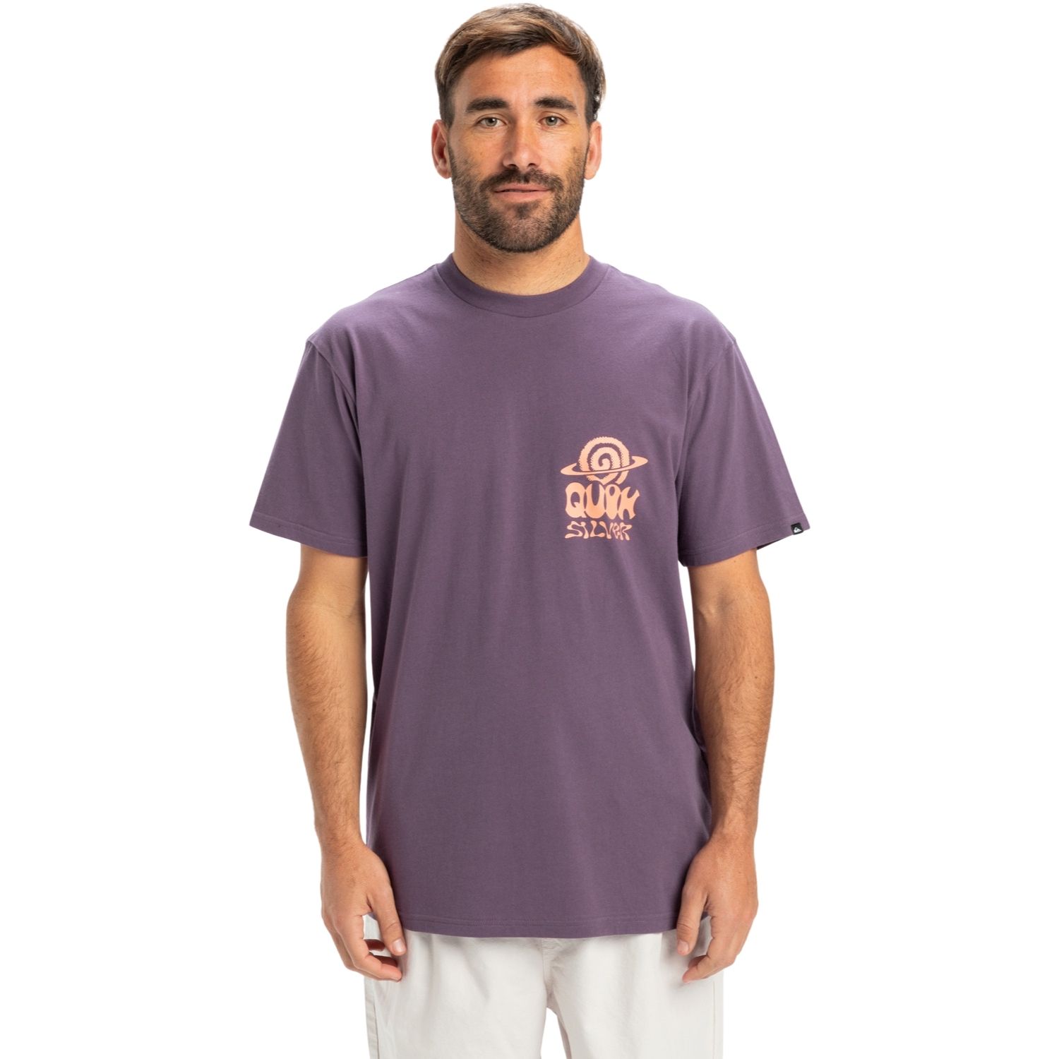 Quiksilver Ev Cosmic Vibrations Erkek Mor Tişört - Mor - 1