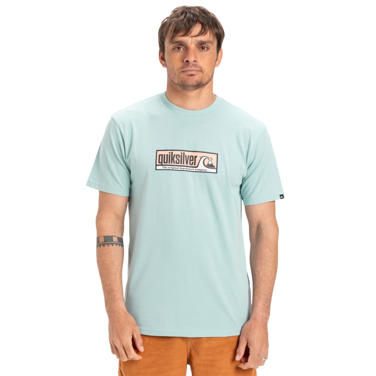 Quiksilver Evo Endless Type Erkek Mavi Tişört -  - 1