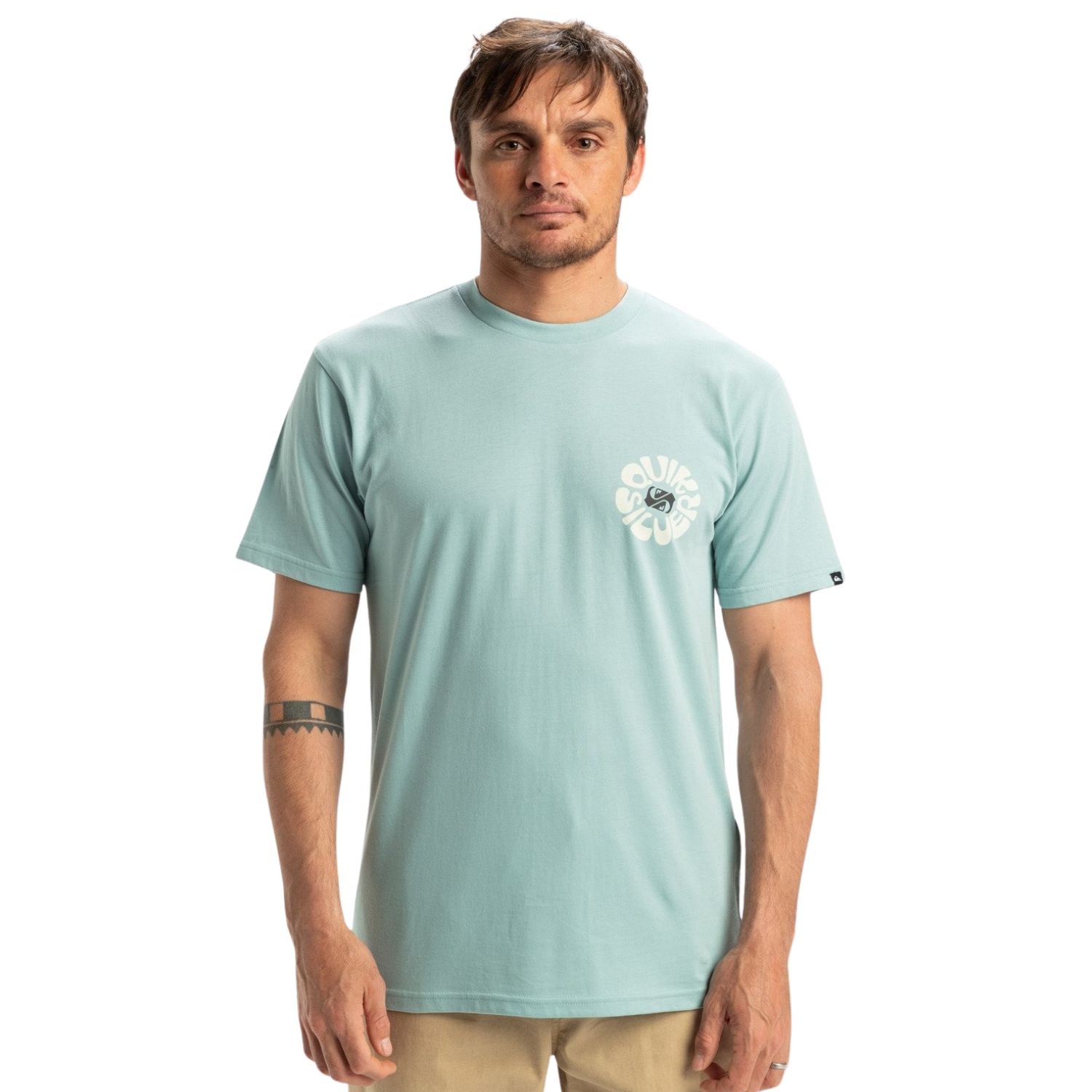 Quiksilver Evo Roads End Erkek Mavi Tişört -  - 1