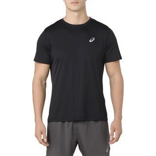 Asics Silver Top Erkek Siyah Koşu Tişört