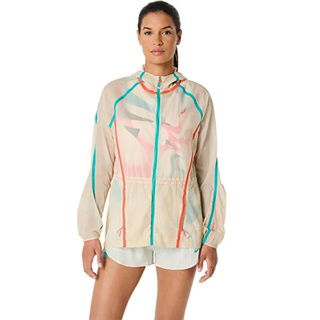 Asics Limited Series Road Packable Kadın Krem Koşu Montu