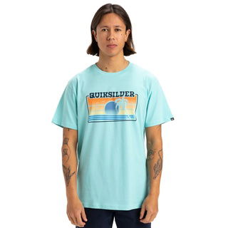 Quiksilver Sun Faded Erkek Mavi Tişört