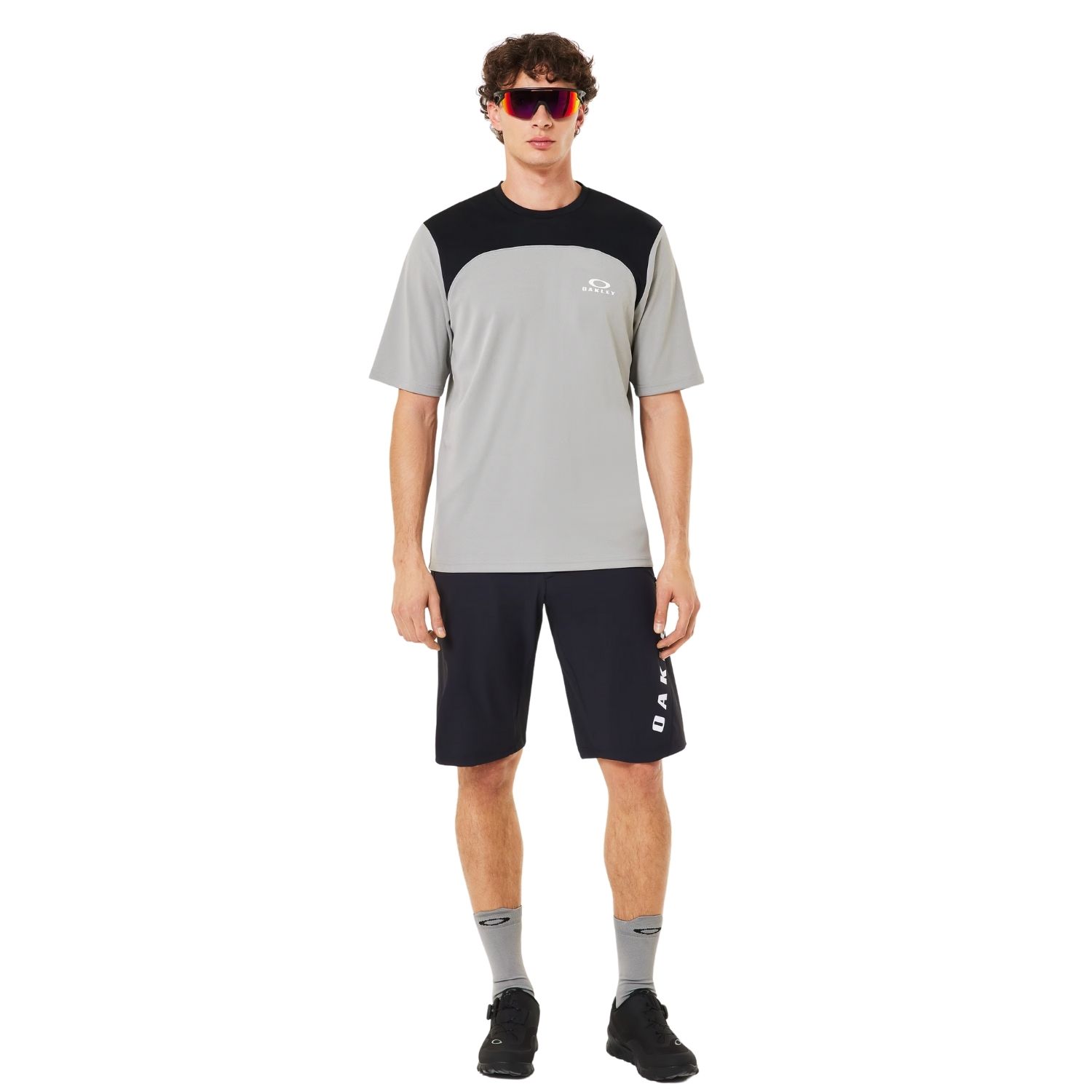 Oakley Free Ride Jersey Erkek Gri Tişört -  - 1