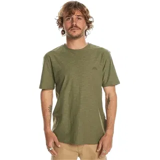 Quiksilver Slub Roundneck Erkek Yeşil Tişört