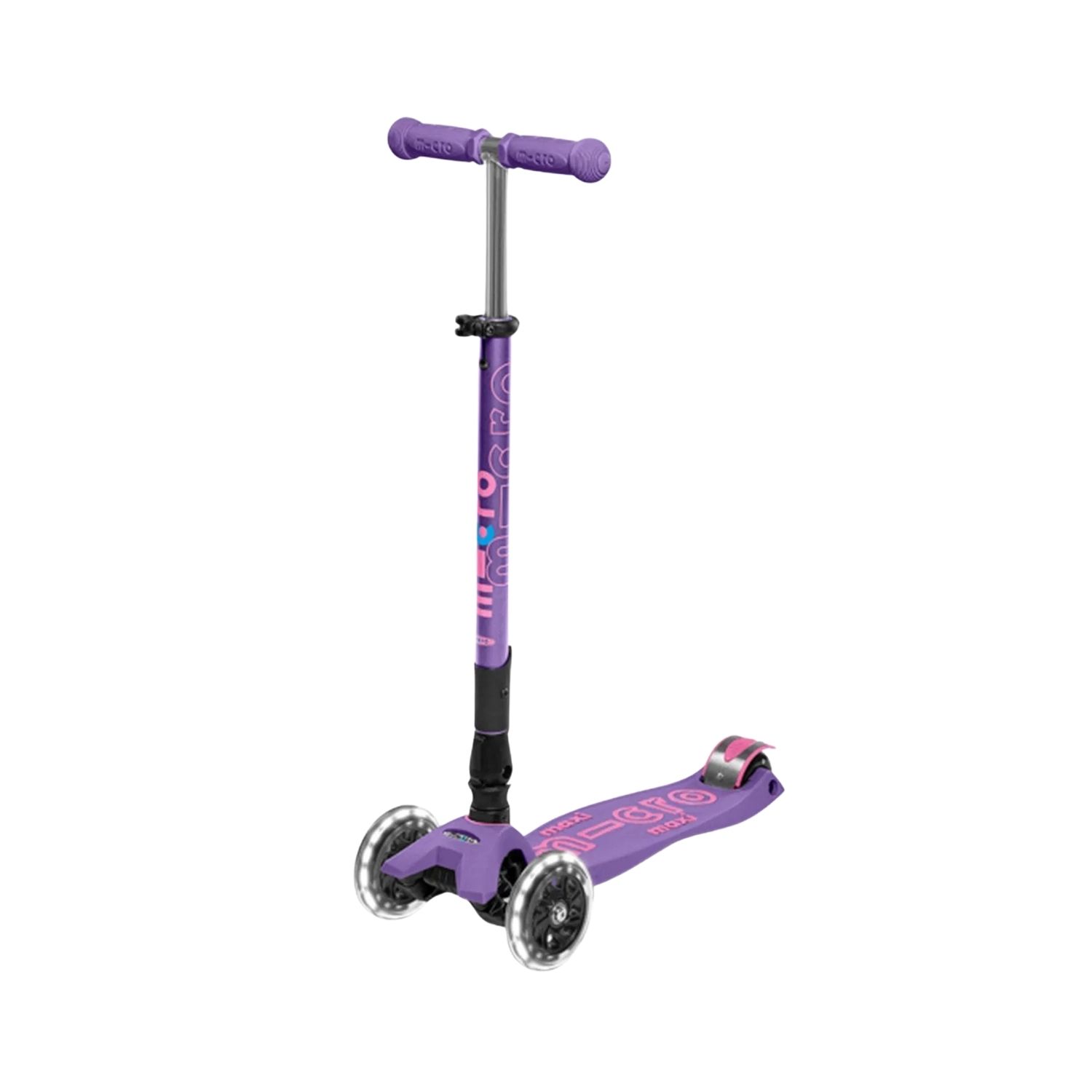Micro Maxi Micro Deluxe Led Foldable Purple Unisex Çocuk Mor Scooter - Mor - 1