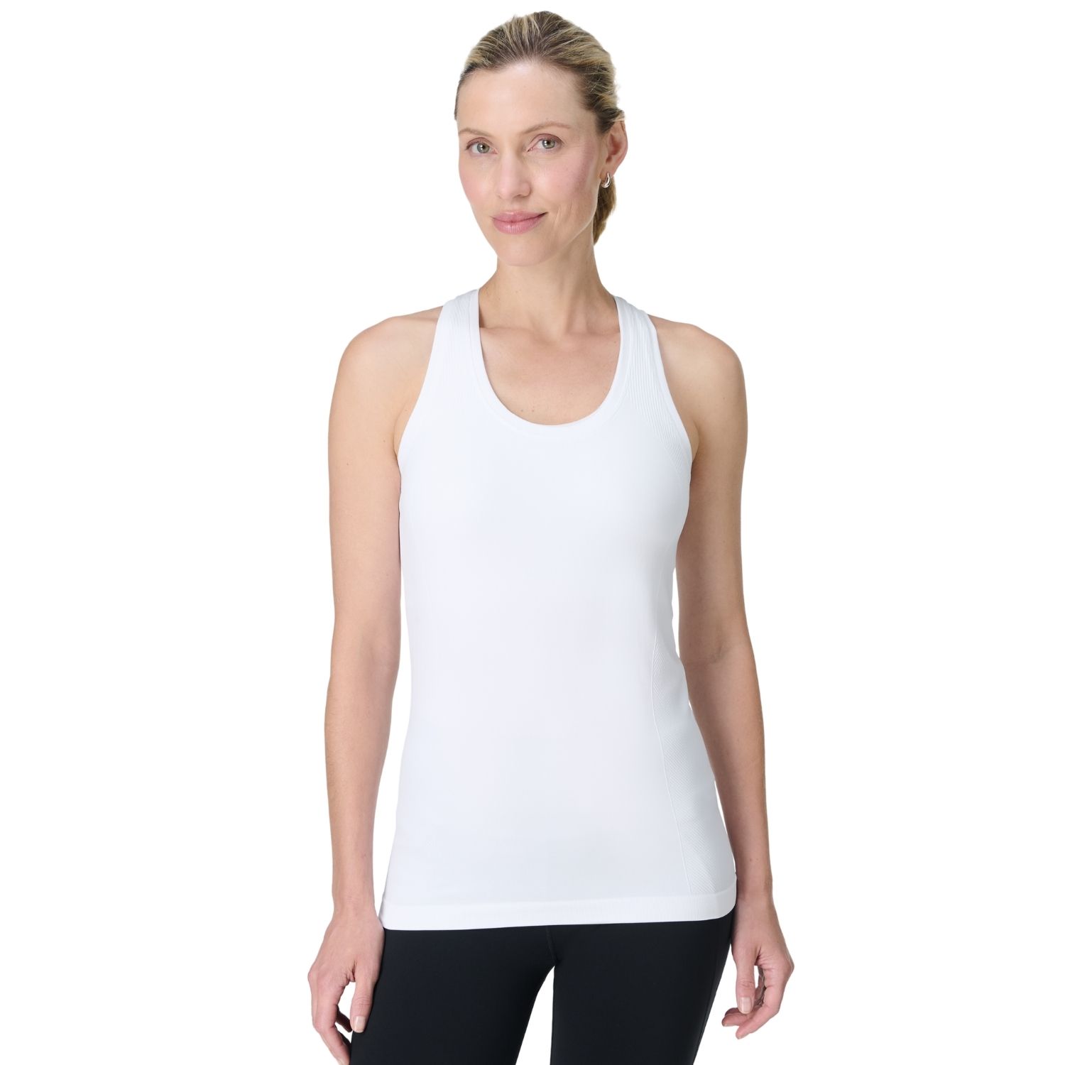 Sweaty Betty Athlete Seamless Workout Tank Kadın Renkli Tişört - Beyaz - 1